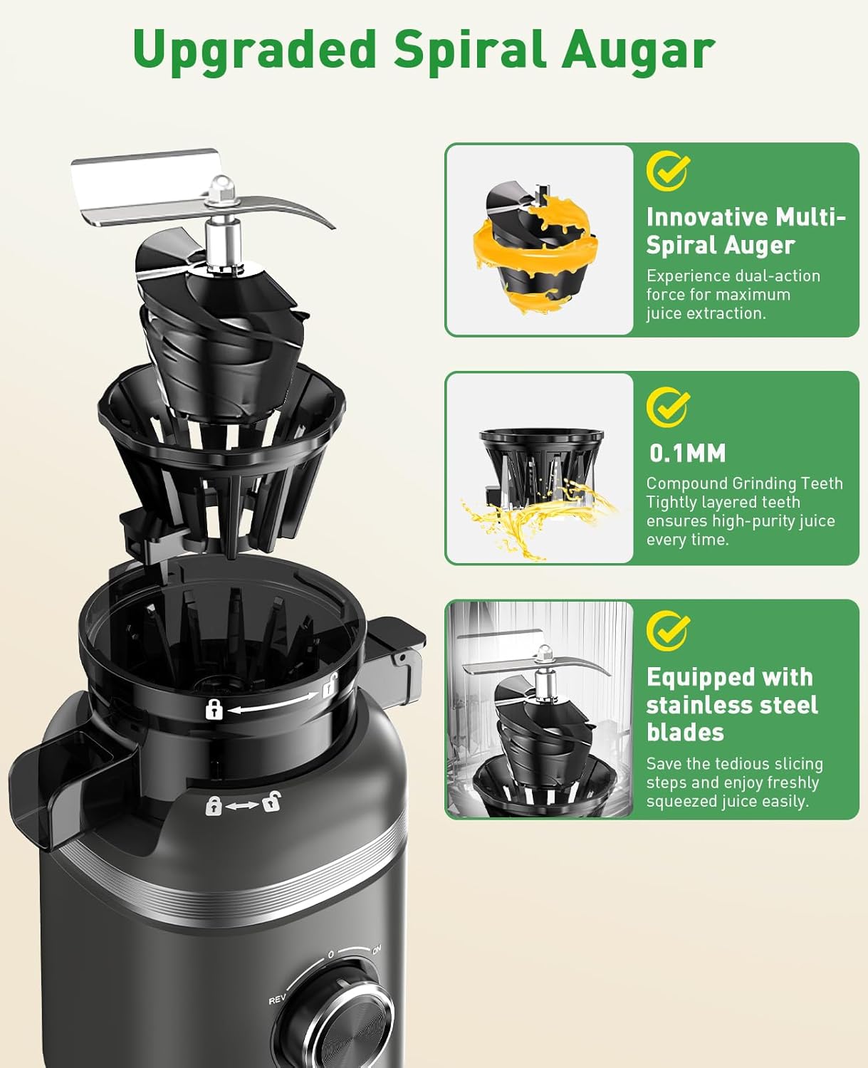 QuickSquezze™ Automatisk saftpresser